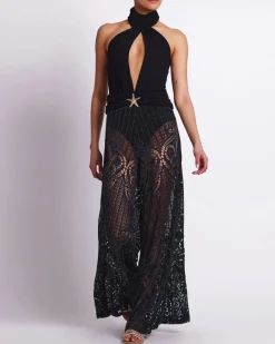 Outlet - Starfish Jumpsuit - Black Pants Jumpsuits