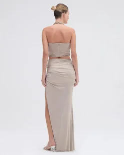 Discount X CAMILA COELHO - Dune Jersey Maxi Skirt Long Skirts