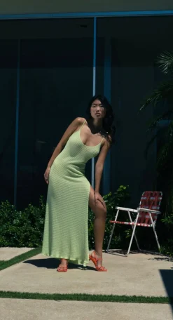 Best - Arya Dress - Citron Knit Dresses | Coverups