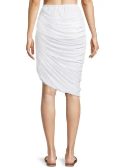 Outlet - Cassie Skirt - White Mesh Long Skirts