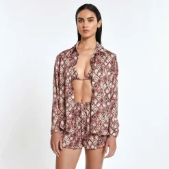 Outlet - Nicole Shirt - Moroccan Desert Coverups
