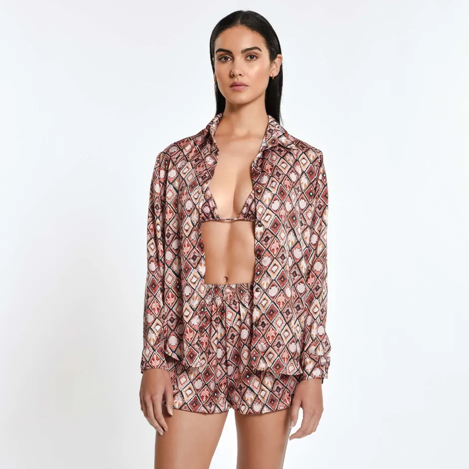 Outlet - Nicole Shirt - Moroccan Desert Coverups