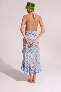 Hot - Long Skirt Aude - Blue Mini Jonquille Long Skirts