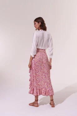 Best - Long Skirt Aude - Purple Mini Jonquille Long Skirts