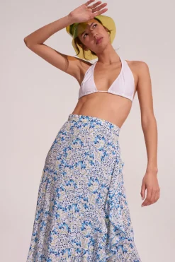 Hot - Long Skirt Aude - Blue Mini Jonquille Long Skirts