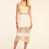 Online - Abby Dress - White Floral Dresses | Midi