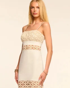 Online - Abby Dress - White Floral Dresses | Midi