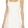 Outlet - Adriana Sleeveless Scalloped Mini Dress - Ivory Mini Dresses | Dresses