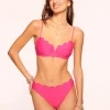 New - Amani Scalloped Bikini Bottom - Perfect Pink Bikini