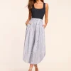 Sale - Aralyn Poplin Combo Sleeveless Midi Dress - Navy Patchwork Midi | Midi Dresses