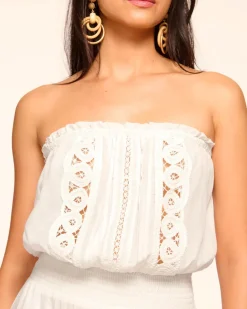 Fashion - Cambridge Strapless Coverup Maxi Dress - White Coverups