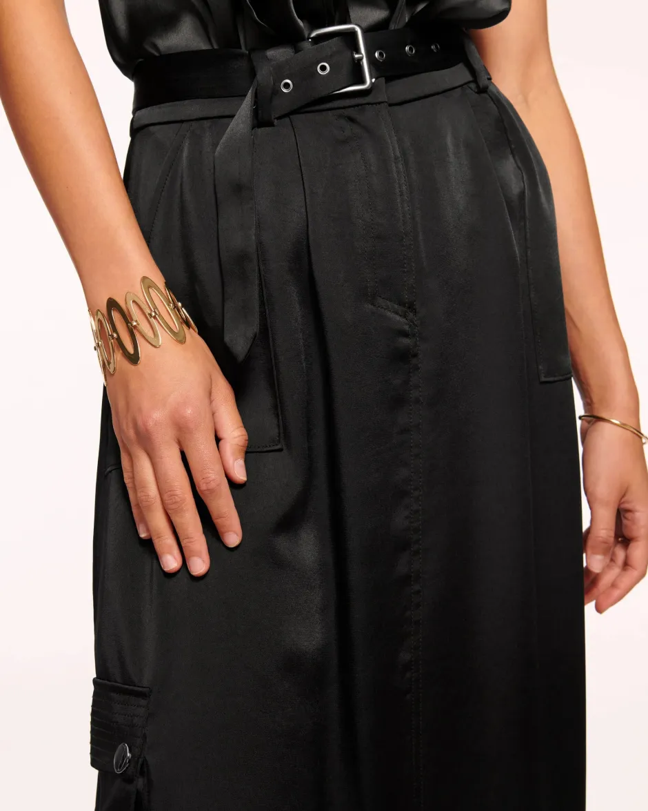 Best - Decker Belted Maxi Skirt - Black Long Skirts