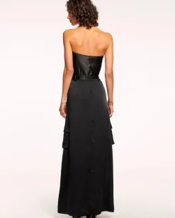 Best - Decker Belted Maxi Skirt - Black Long Skirts