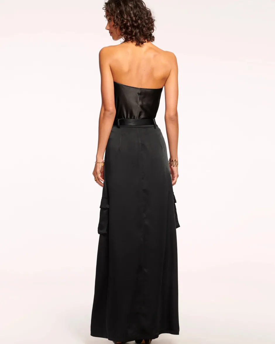 Best - Decker Belted Maxi Skirt - Black Long Skirts