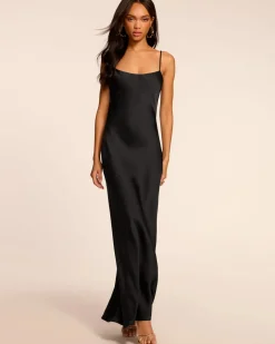 Outlet - Hansel Cowl Neck Sleeveless Gown - Navy Long Dresses | Dresses