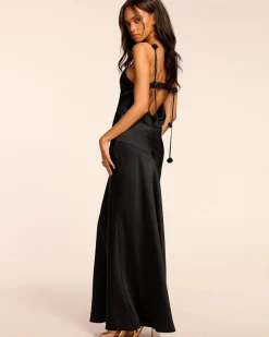 Outlet - Hansel Cowl Neck Sleeveless Gown - Navy Long Dresses | Dresses