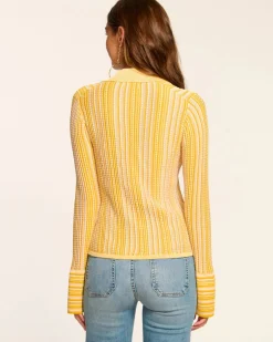 Hot - Ivana Cardigan Sweater - Daisy Stripe Sweaters & Knits