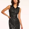 Fashion - Katalina Metallic Denim Dress - Black Metallic Dresses | Mini Dresses