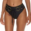 Discount - Kimber High Waisted Bikini Bottom - Black Bikini