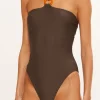 Best - May Halter One Piece Swimsuit - Beach Brown One Piece