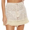 Hot - Mina Short - Sand Chevron Fringe Coverups | Mini Skirts
