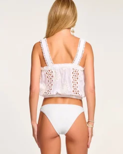 Clearance - Misha Coverup Top - White Coverups