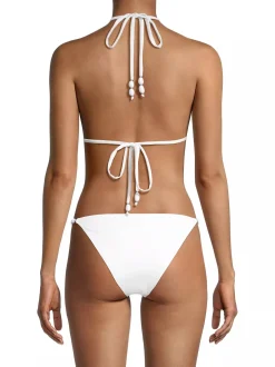 New - Paula Bikini Bottom - White Bikini