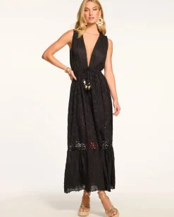 Fashion - Paxton Maxi Coverup Dress - Black Coverups
