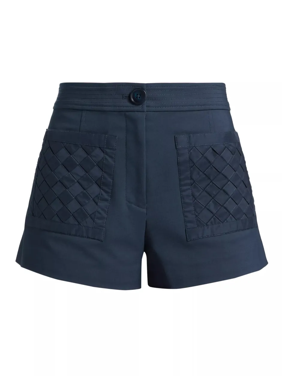 Best - Tamika Cotton Mini Short - Navy Shorts