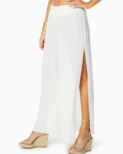 Clearance - Textured Athena Pants - White Pants