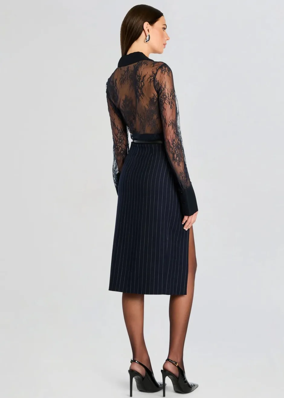 Online - Armelle Lace Blouse - Navy Blouses