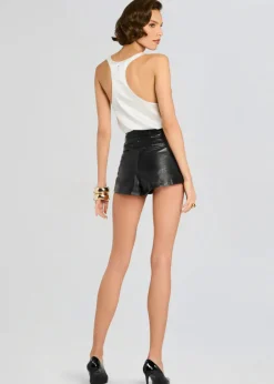 Best - Aubreen Leather Short - Black Shorts