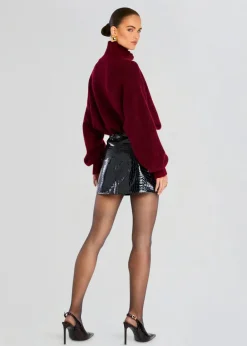 Online - Camila Leather Skirt - Night Sky Mini Skirts