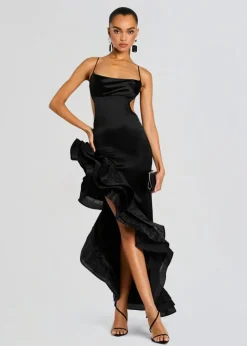 Discount - Kaitlin Dress - Black Long Dresses | Dresses