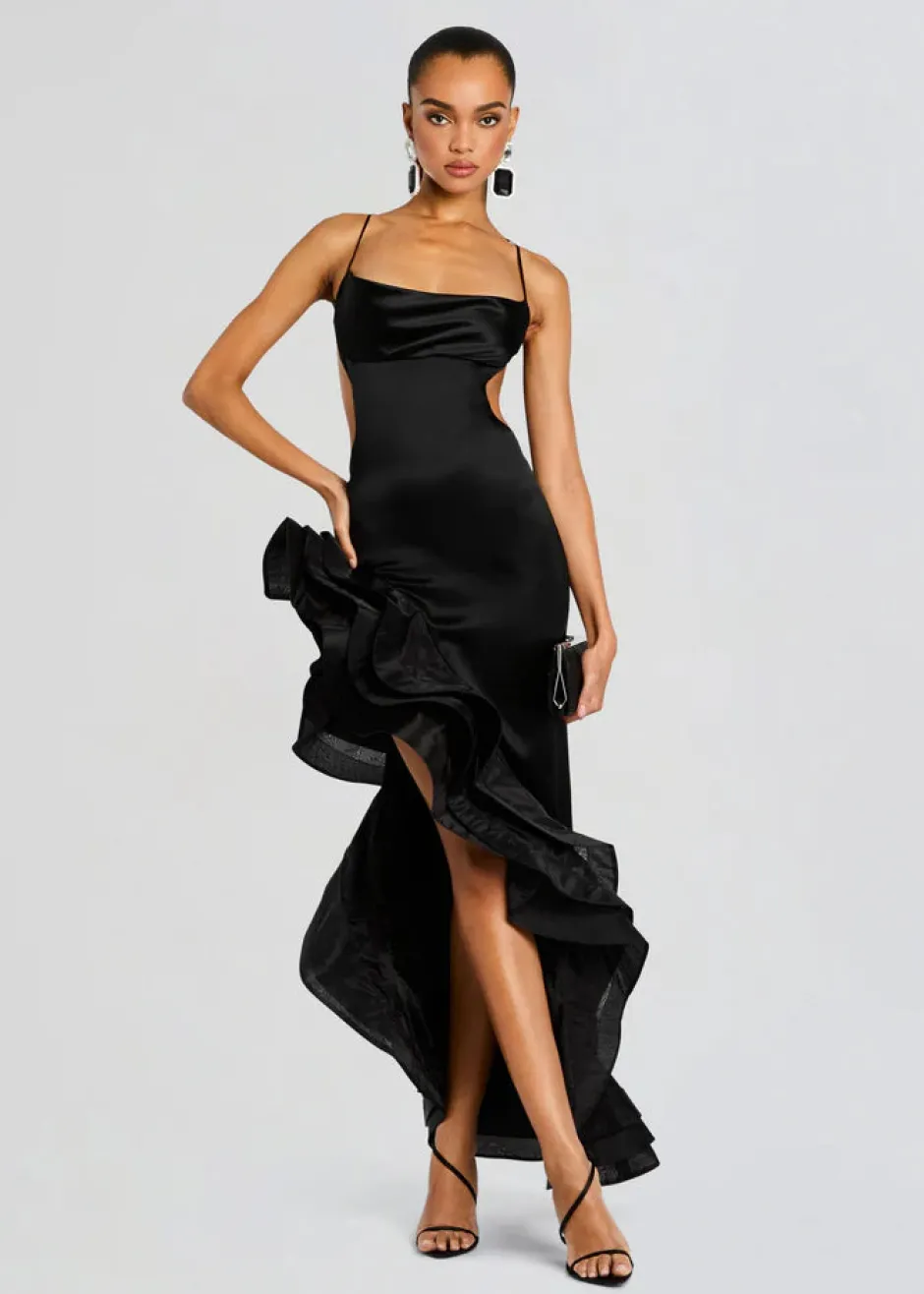 Discount - Kaitlin Dress - Black Long Dresses | Dresses