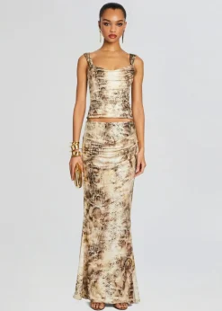 Discount - Lowis Top - Vintage Snake Animal Print