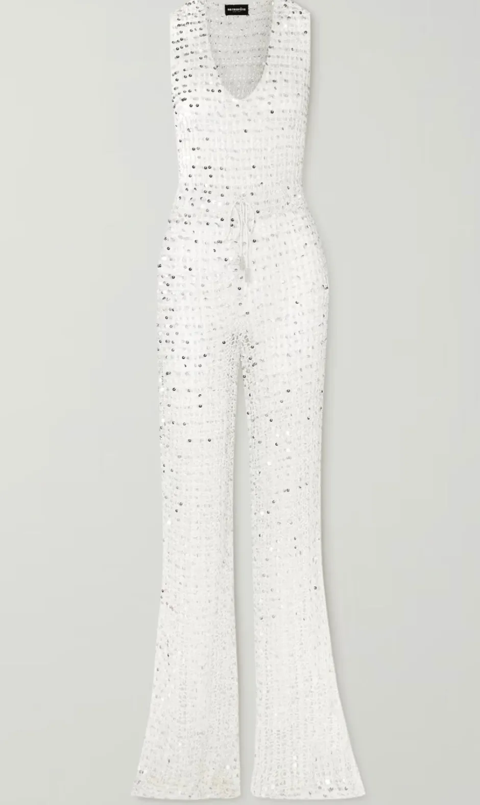 Outlet - Nirvana Jumpsuit - White/Silver Pants Jumpsuits