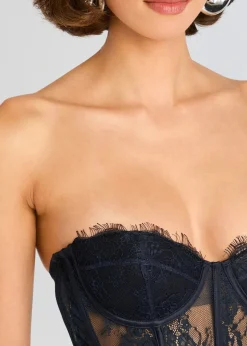 Fashion - Otto Lace Bodysuit - Navy Bodysuits