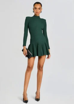 Sale - Sydonie Knit Dress - Metallic Pine Mini Dresses | Dresses