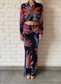 Sale - Margo Maxi Skirt - Black Long Skirts