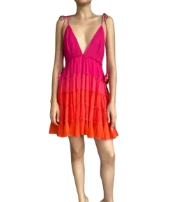 Best - Skye Short Dress - Orange Pink Dresses | Mini Dresses