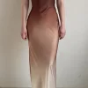 Best - Strapless Maxi Dress - Brown Dresses