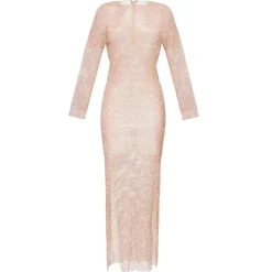 New - Diamonds Maxi Dress - Blush Dresses | Long Dresses
