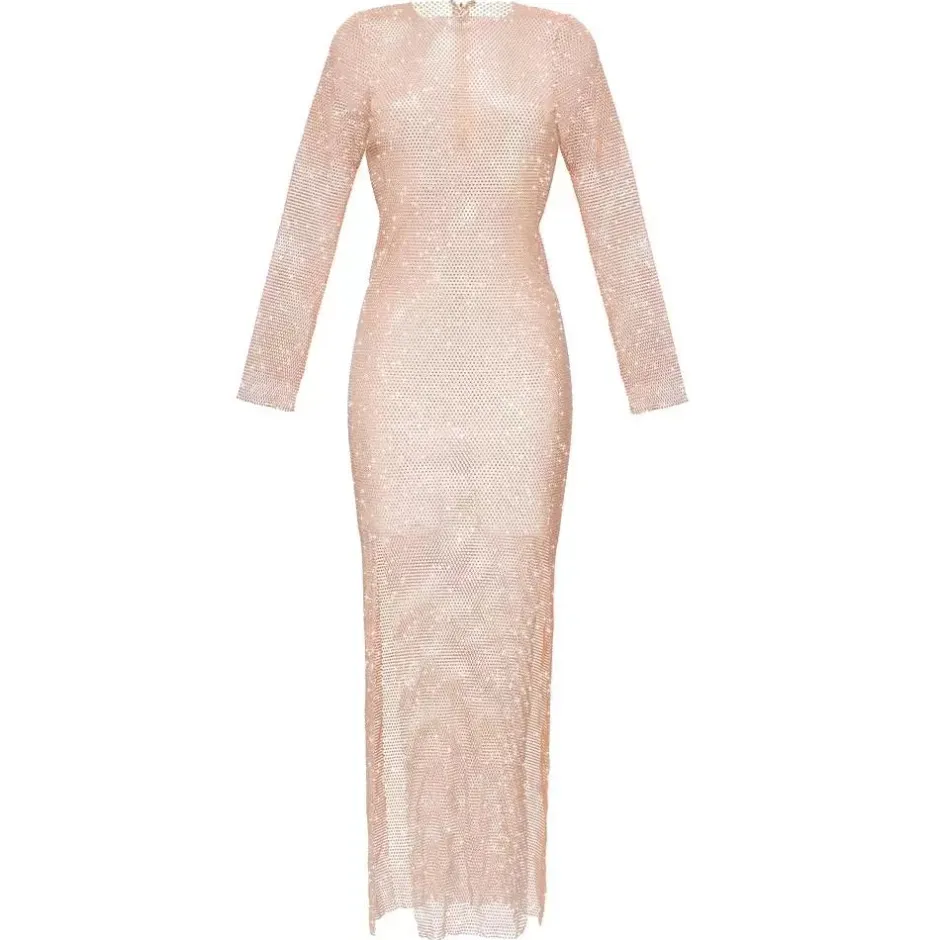 New - Diamonds Maxi Dress - Blush Dresses | Long Dresses