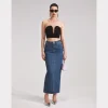 Best - Black Velvet Strapless Top - Black Crop Tops