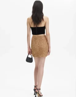 Best - Black Velvet Strapless Top - Black Crop Tops