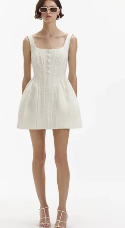 Best - Boucle Mini Dress - Cream Dresses | Mini Dresses