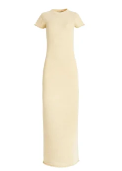 Clearance - Airess Knit Maxi Dress - Pastel Yellow Long Dresses | Dresses
