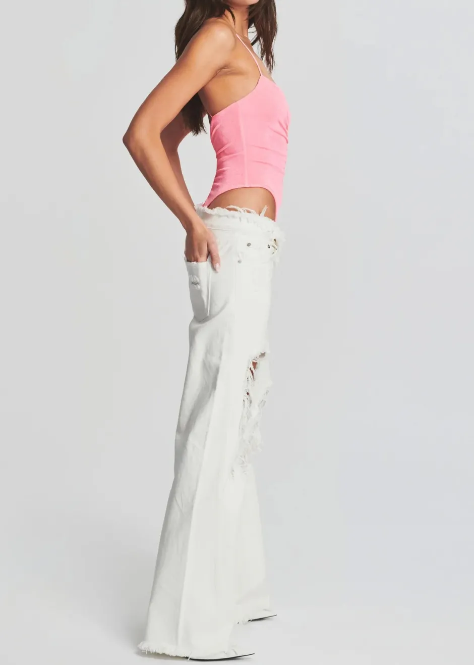 Online - Coral Bodysuit - Neon Pink Bodysuits