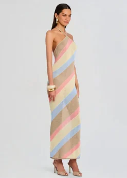 Sale - Dree Knit Maxi Dress - Yellow/Peach/Stone Midi | Midi Dresses